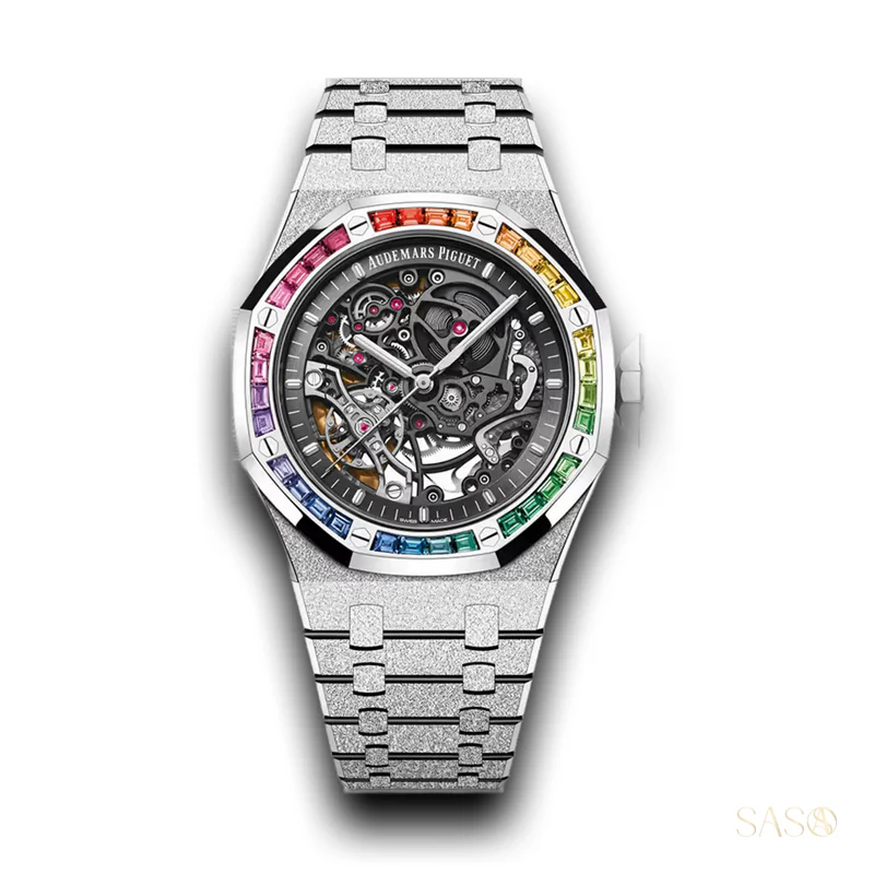 Audemars Piguet Royal Oak Selfwinding Skeleton Double Balance Wheel Frosted Gold 15412BC