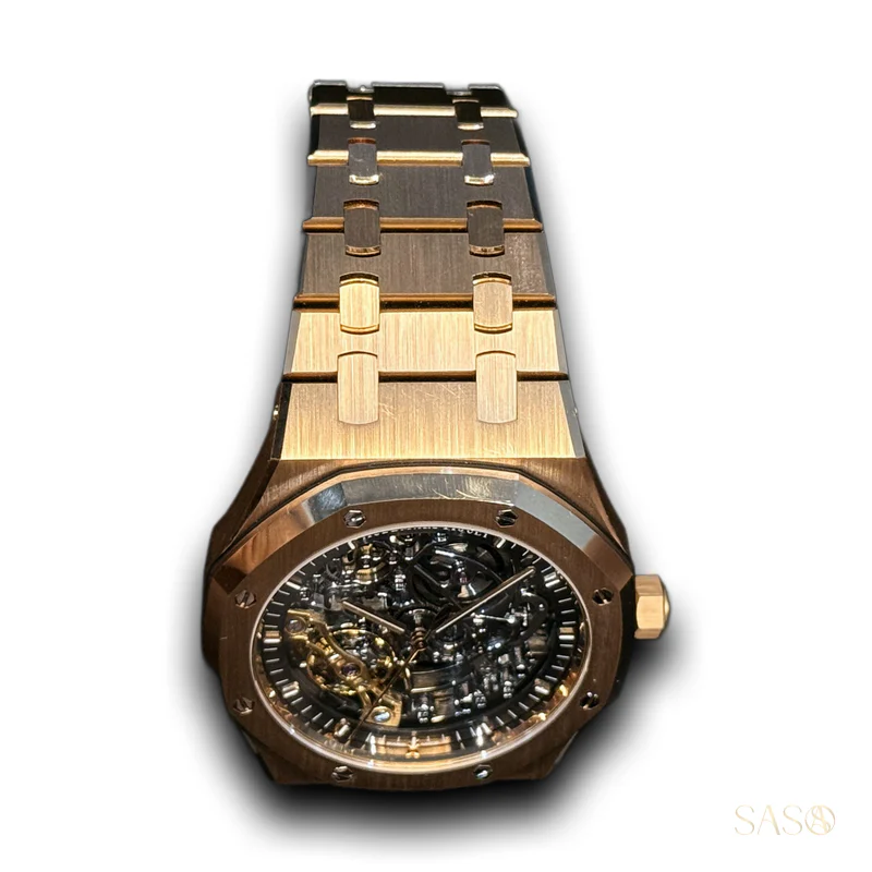Audemars Piguet Royal Oak Double Balance Wheel Openworked Rose Gold 15407OR.OO.1220OR.01