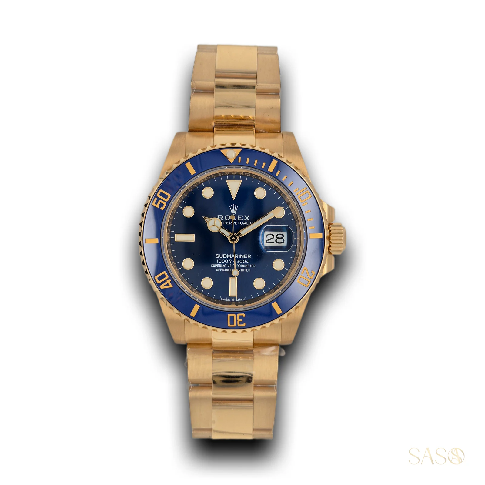 Rolex Submariner Date Bluesy 18ct Yellow Gold 126618LB