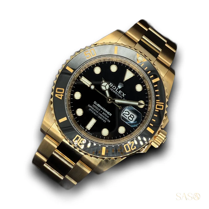 Rolex Submariner Black Dial Yellow Gold 126618LN