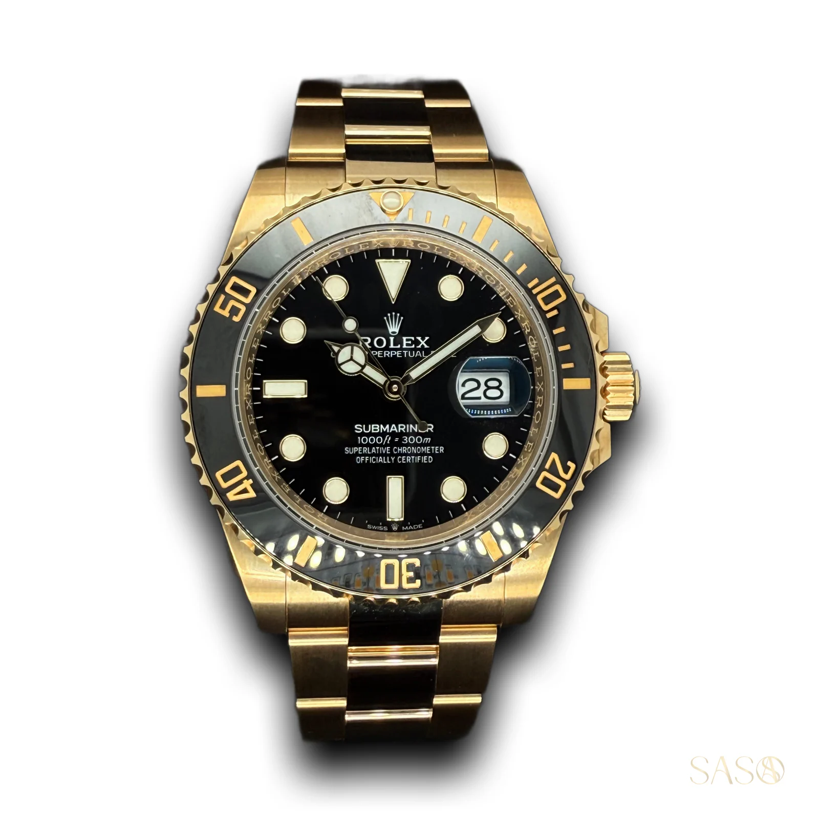 Rolex Submariner Black Dial Yellow Gold 126618LN